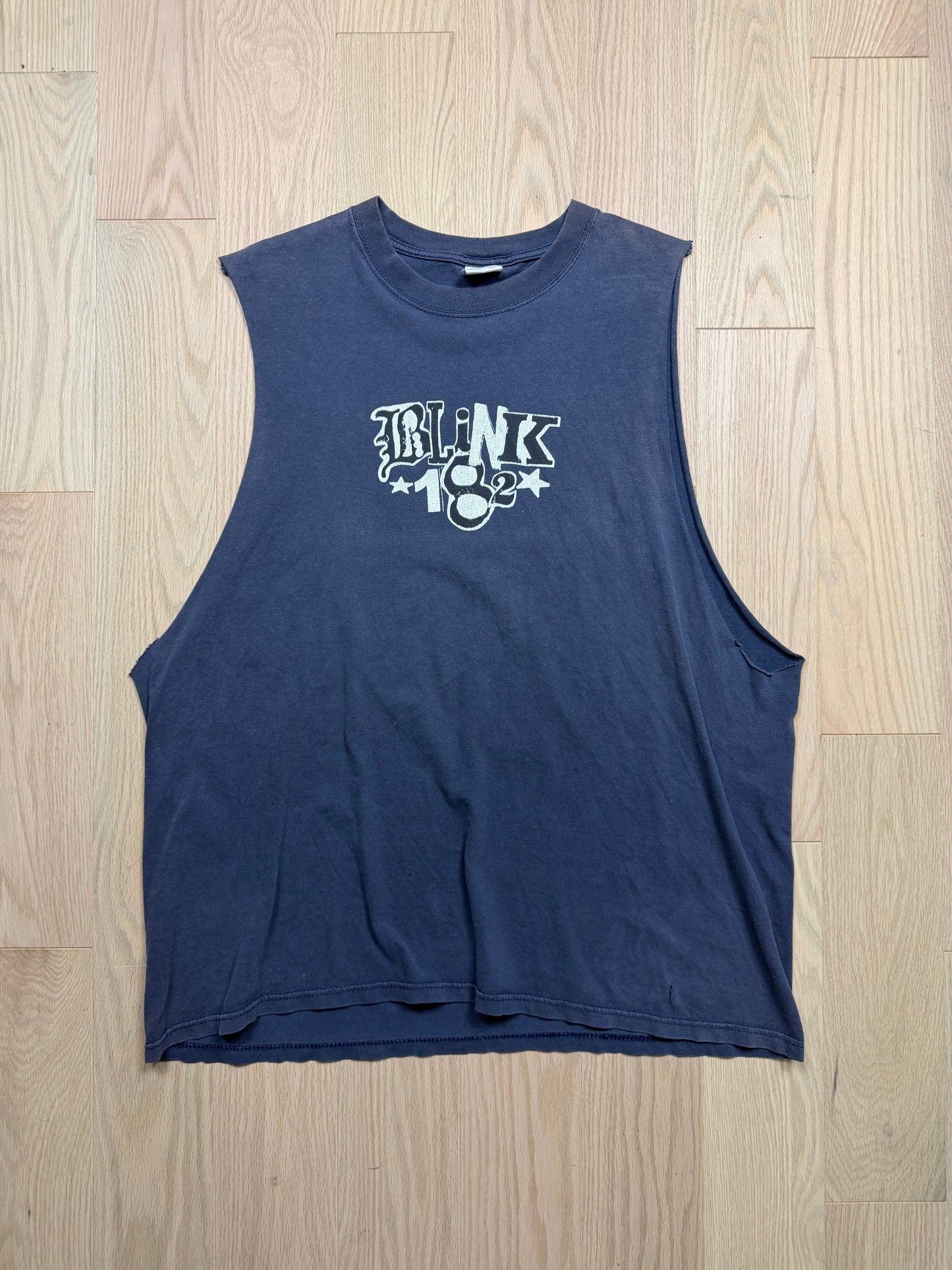 2000s Blink 182 Cut-off Shirt [L]