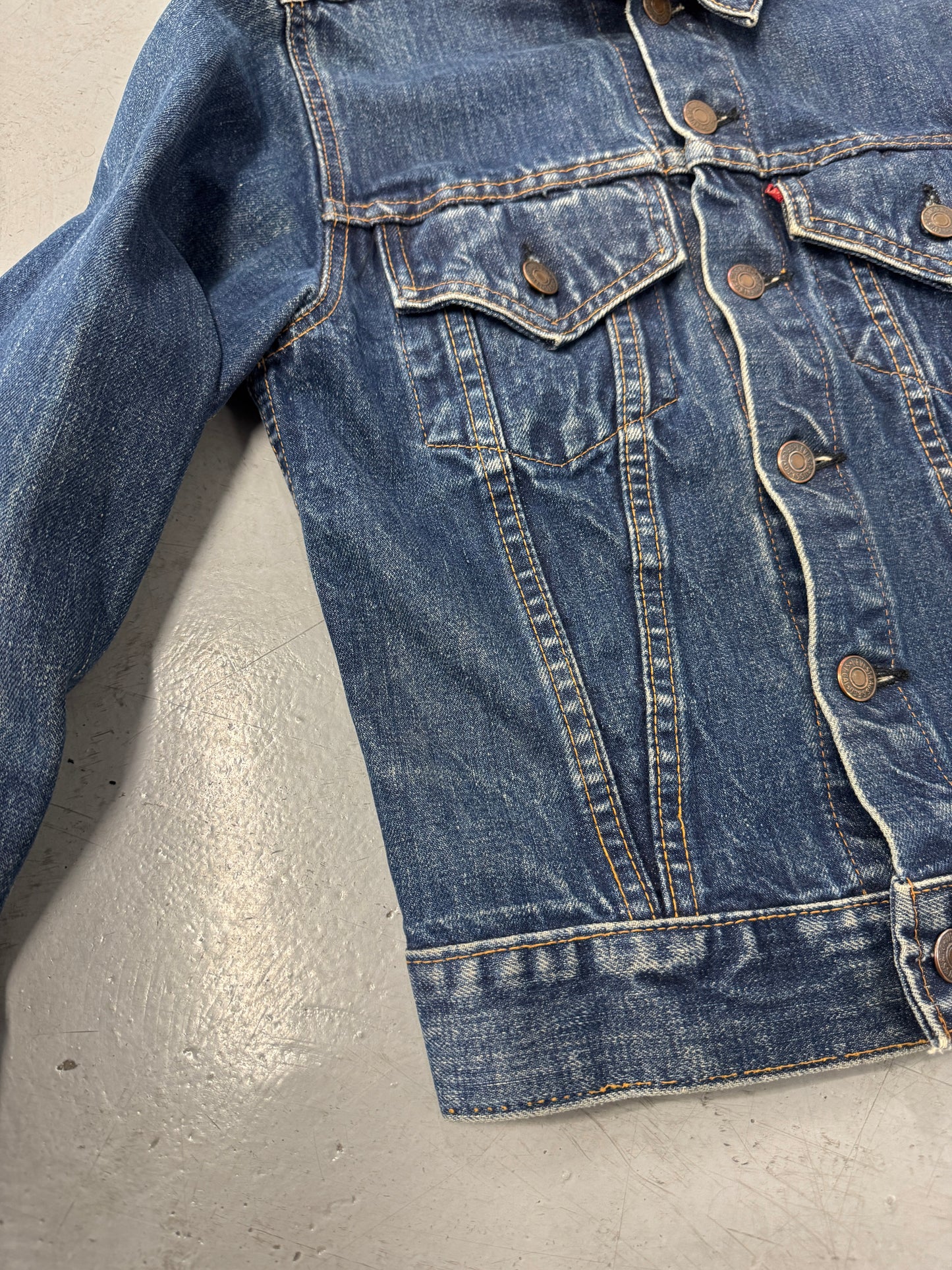 1960s Levis Type III Big 'E' Denim Trucker Jacket [S]