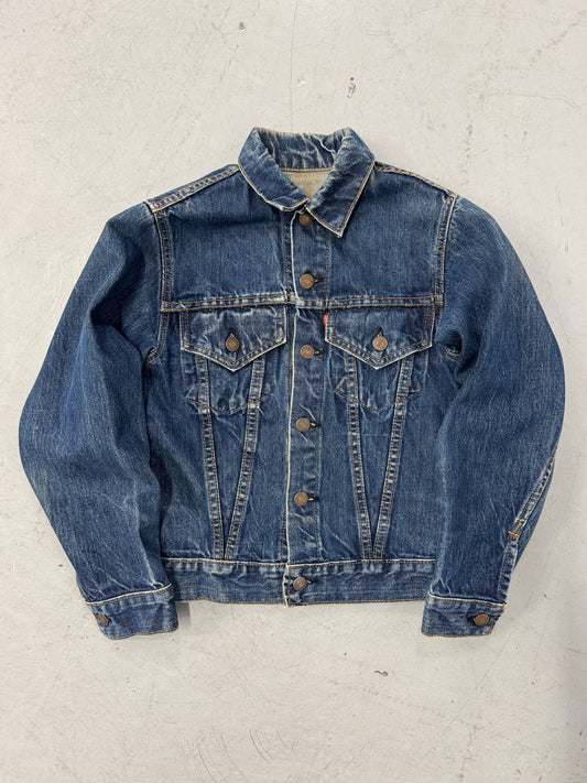 1960s Levis Type III Big 'E' Denim Trucker Jacket [S]