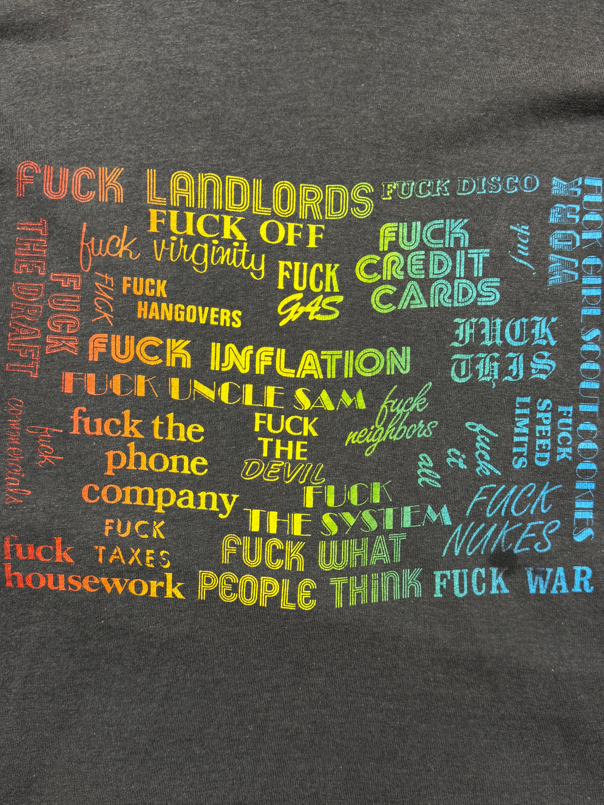 1980s Fuck Everything T-Shirt [L]
