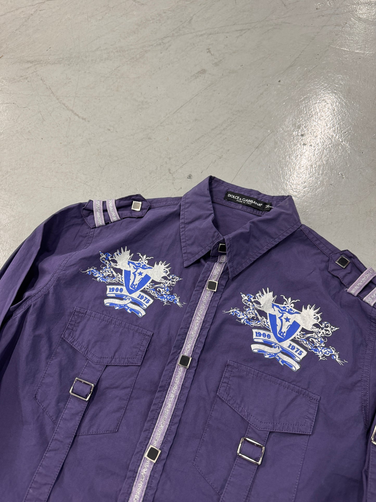 2000s Dolce &amp; Gabbana Military/Western Button-Up [M]