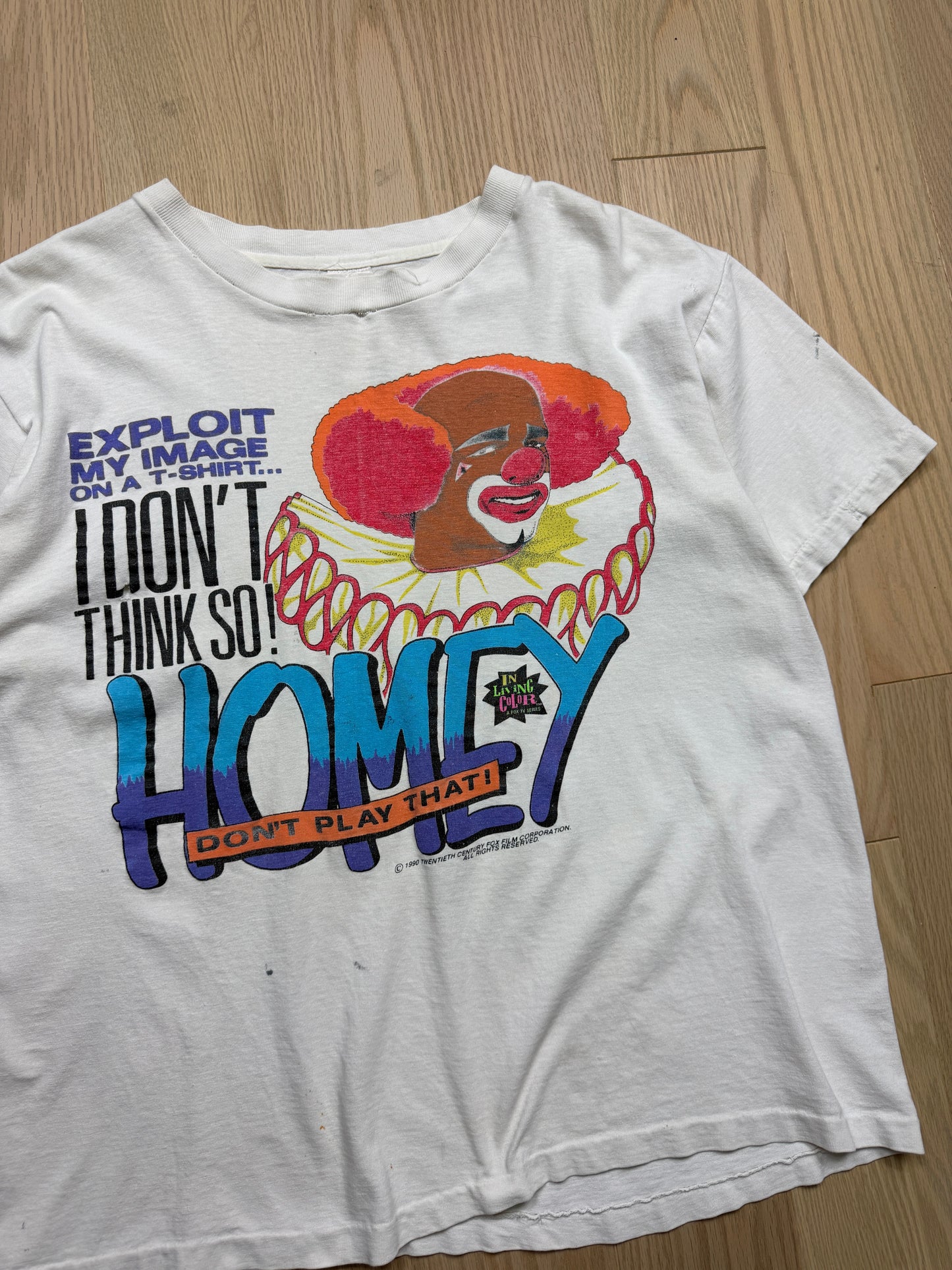 1990s In Living Color Homey the Clown T-Shirt [M]