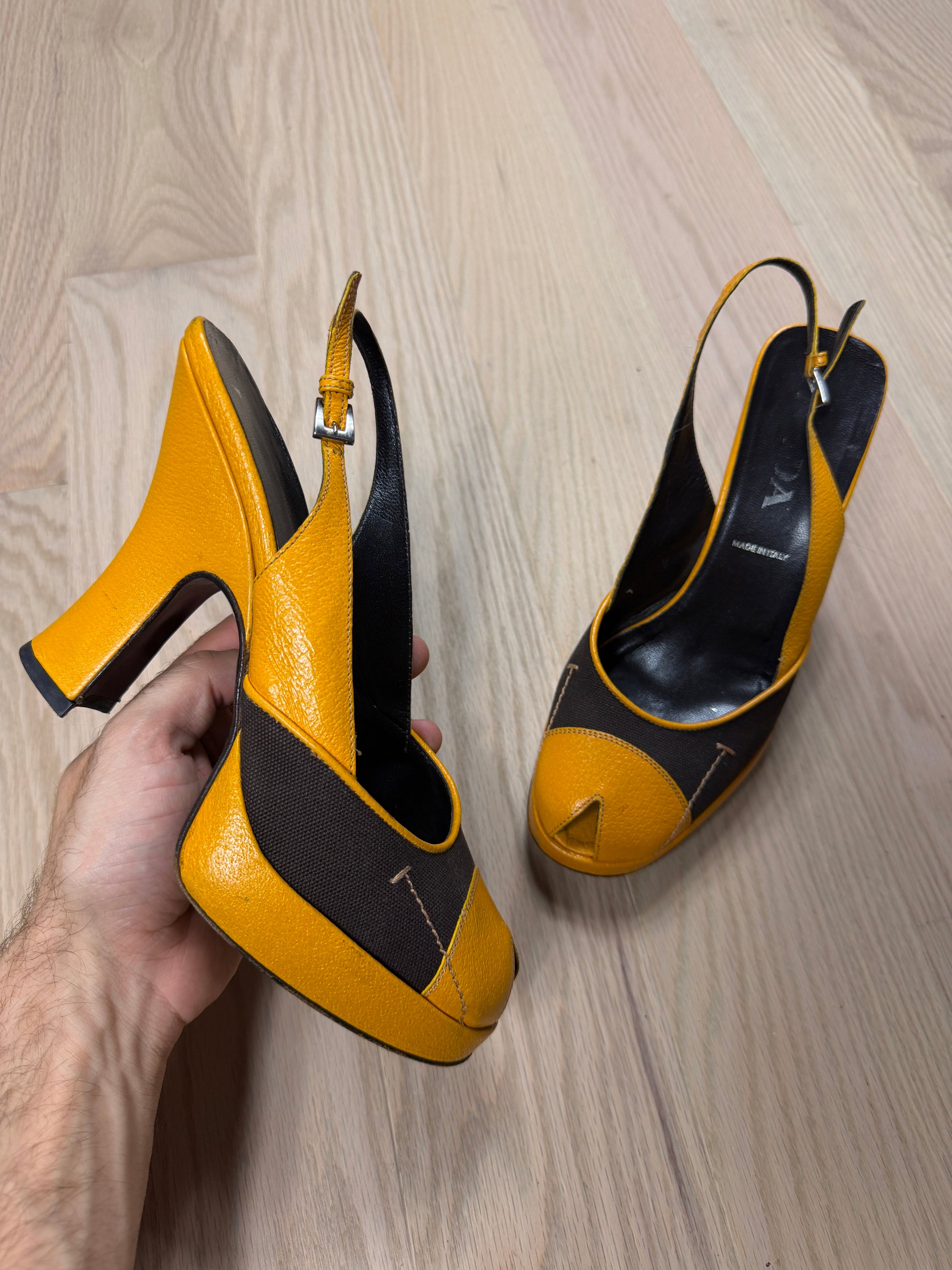 Vintage Prada 2000s Wedge Heels