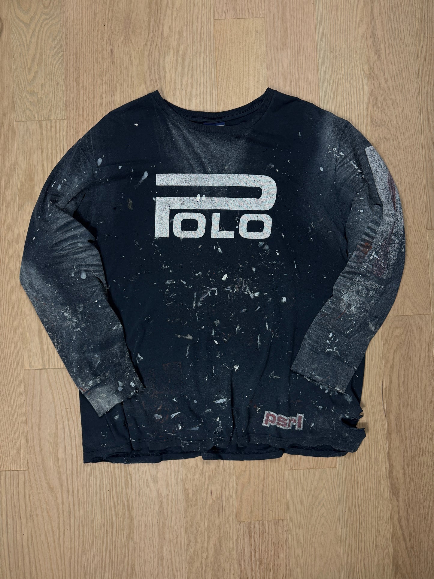 2000s Polo Thrashed Painted Longsleeve [XL]
