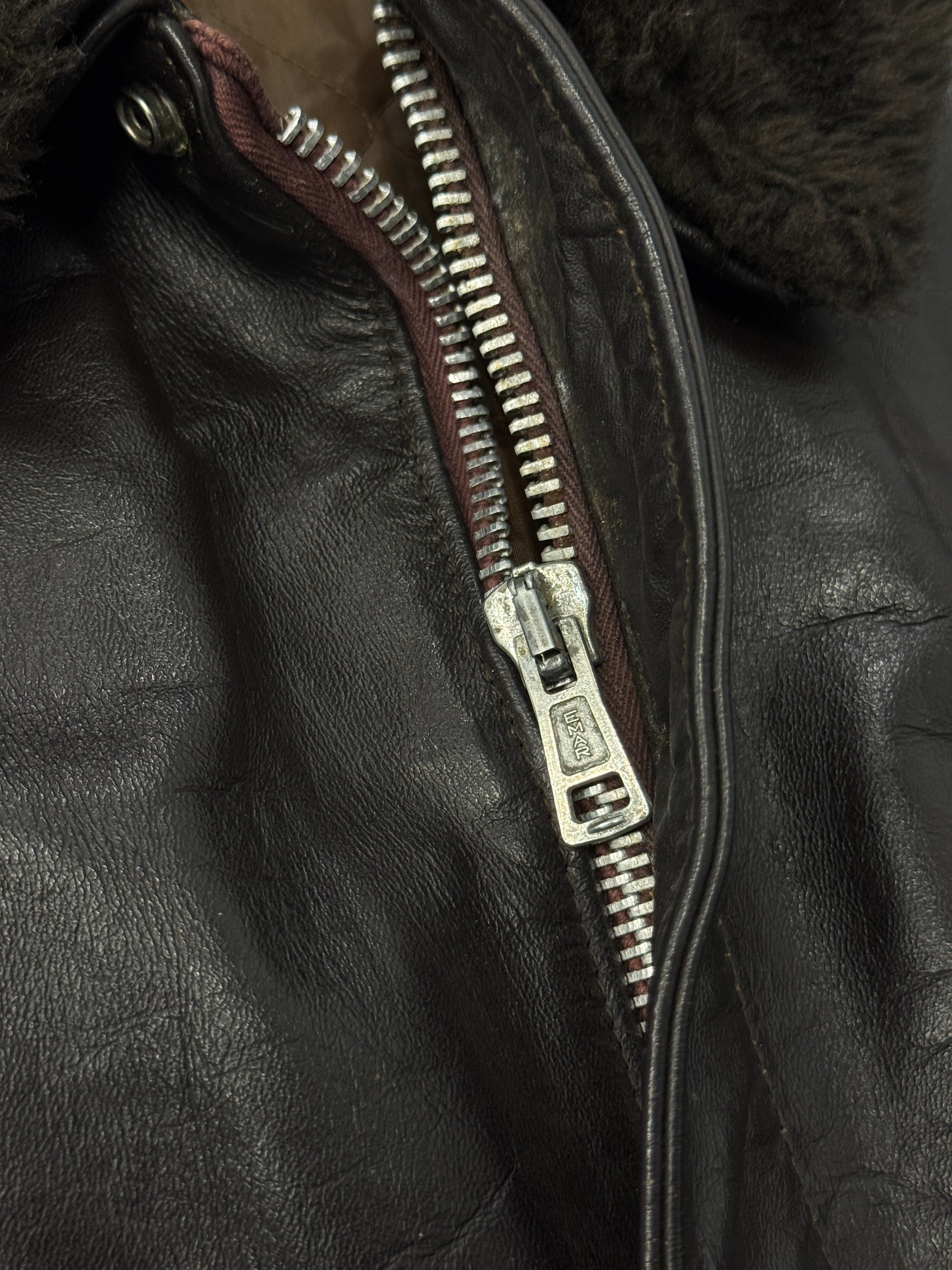 1980s Brown Leather B-15 Jacket [XL / 52]