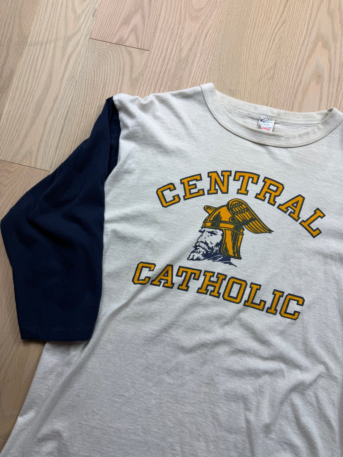 1980s Champion 3/4 Length Shirt [L]