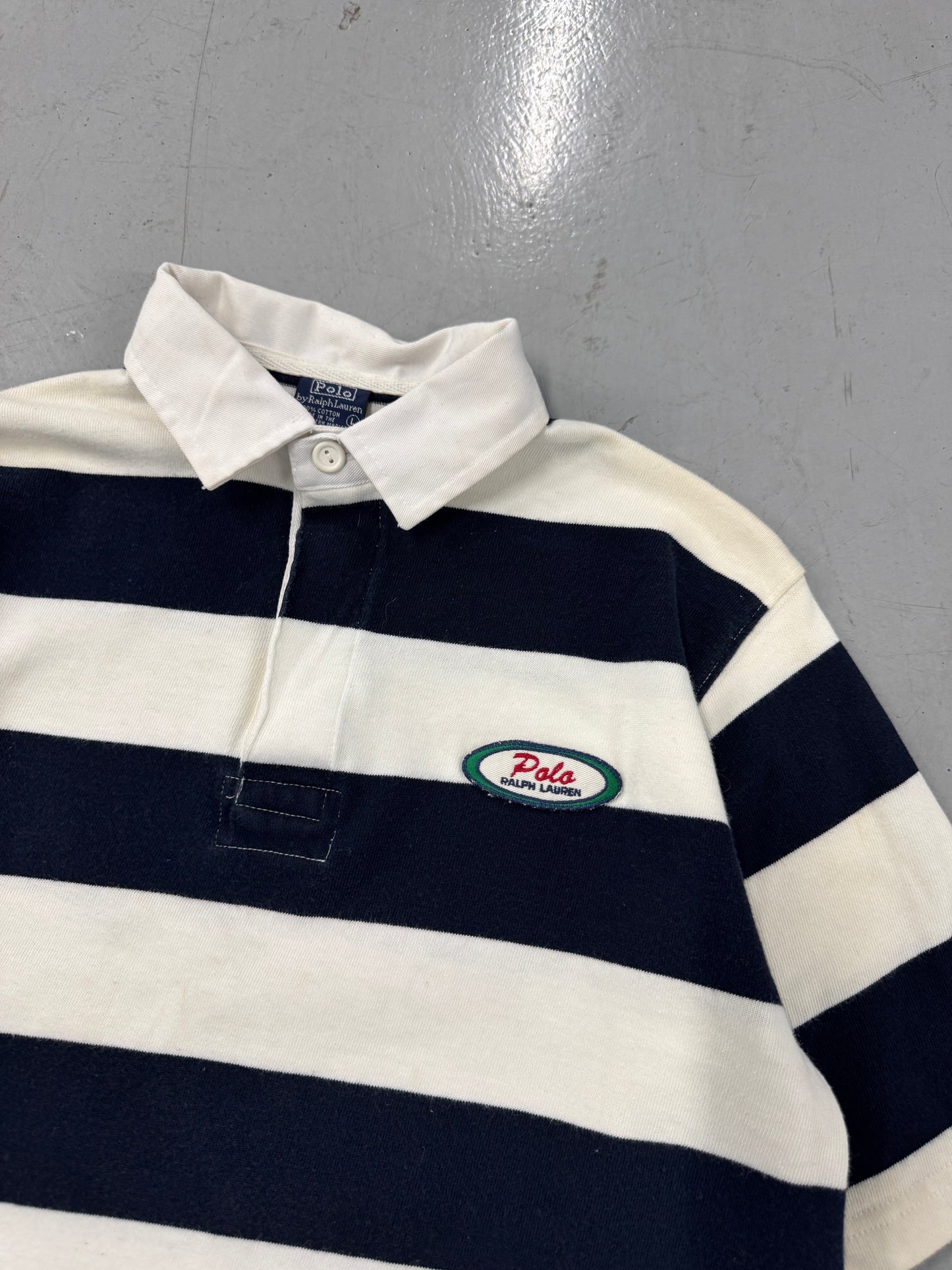 2000s Ralph Lauren Striped Polo [M]