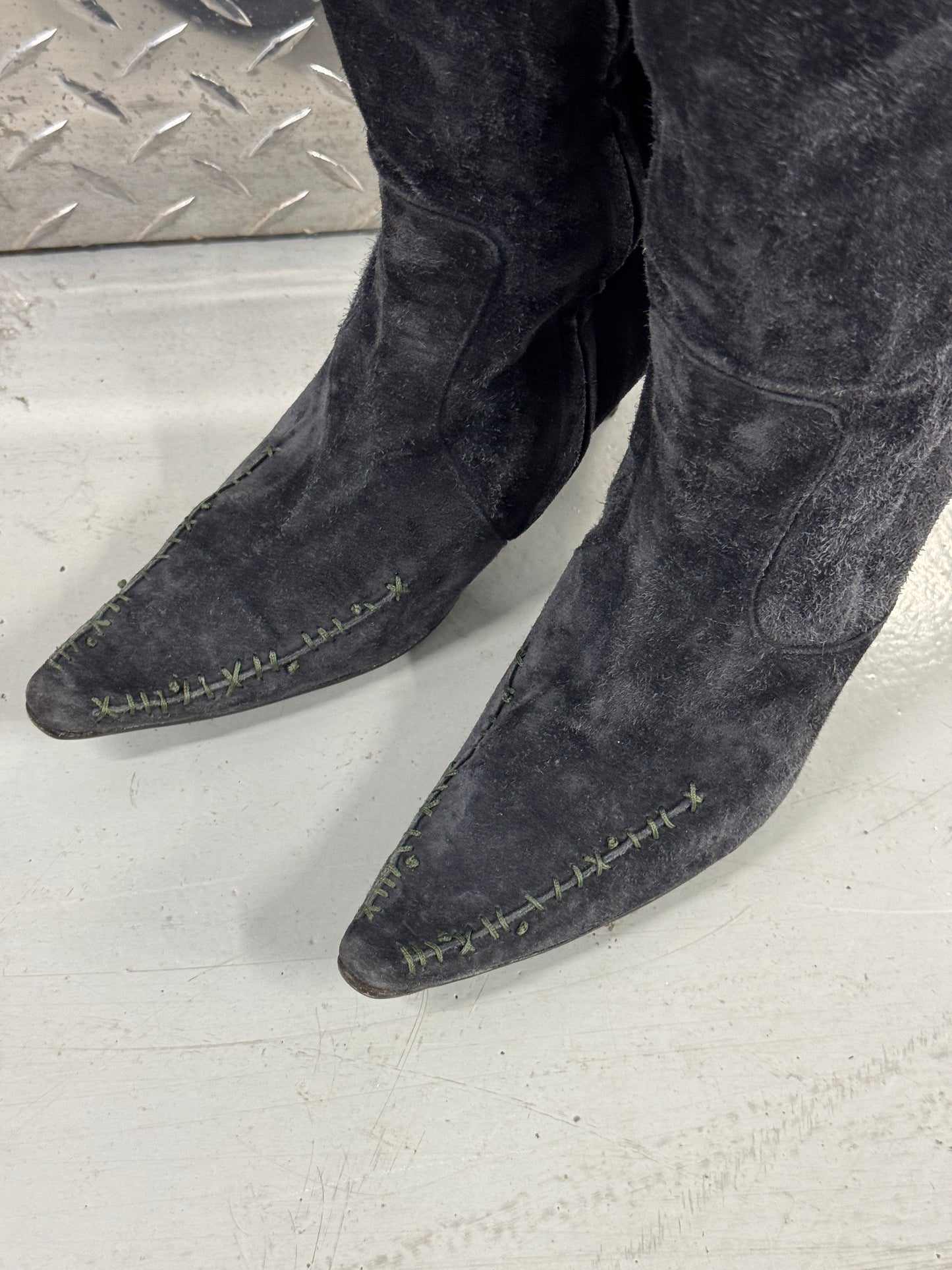2000s Bottega Venetta Tall Suede Boots [39]