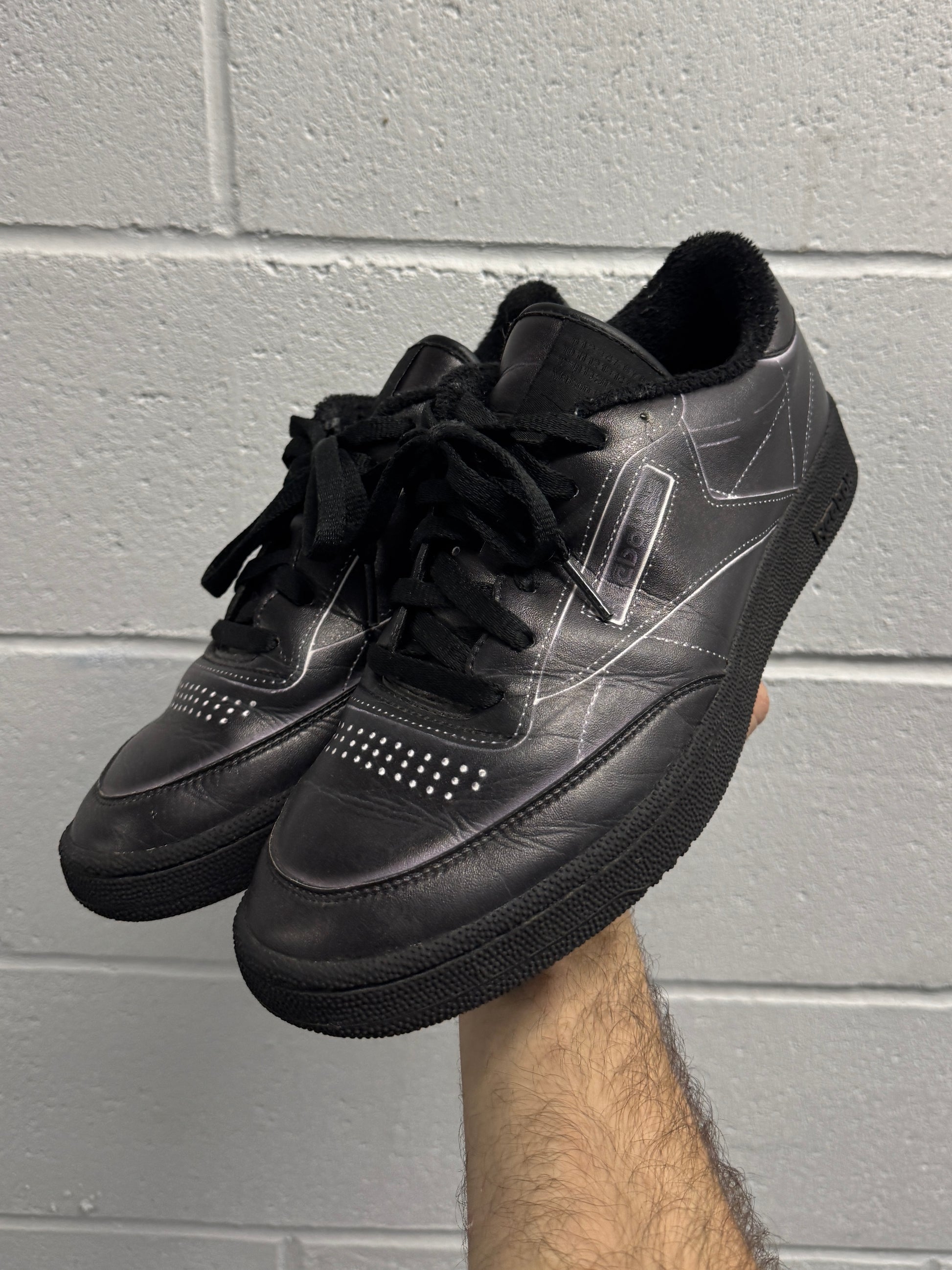 Maison Margiela x Reebok Club C 'Trompe L'oeil' Black [US8]