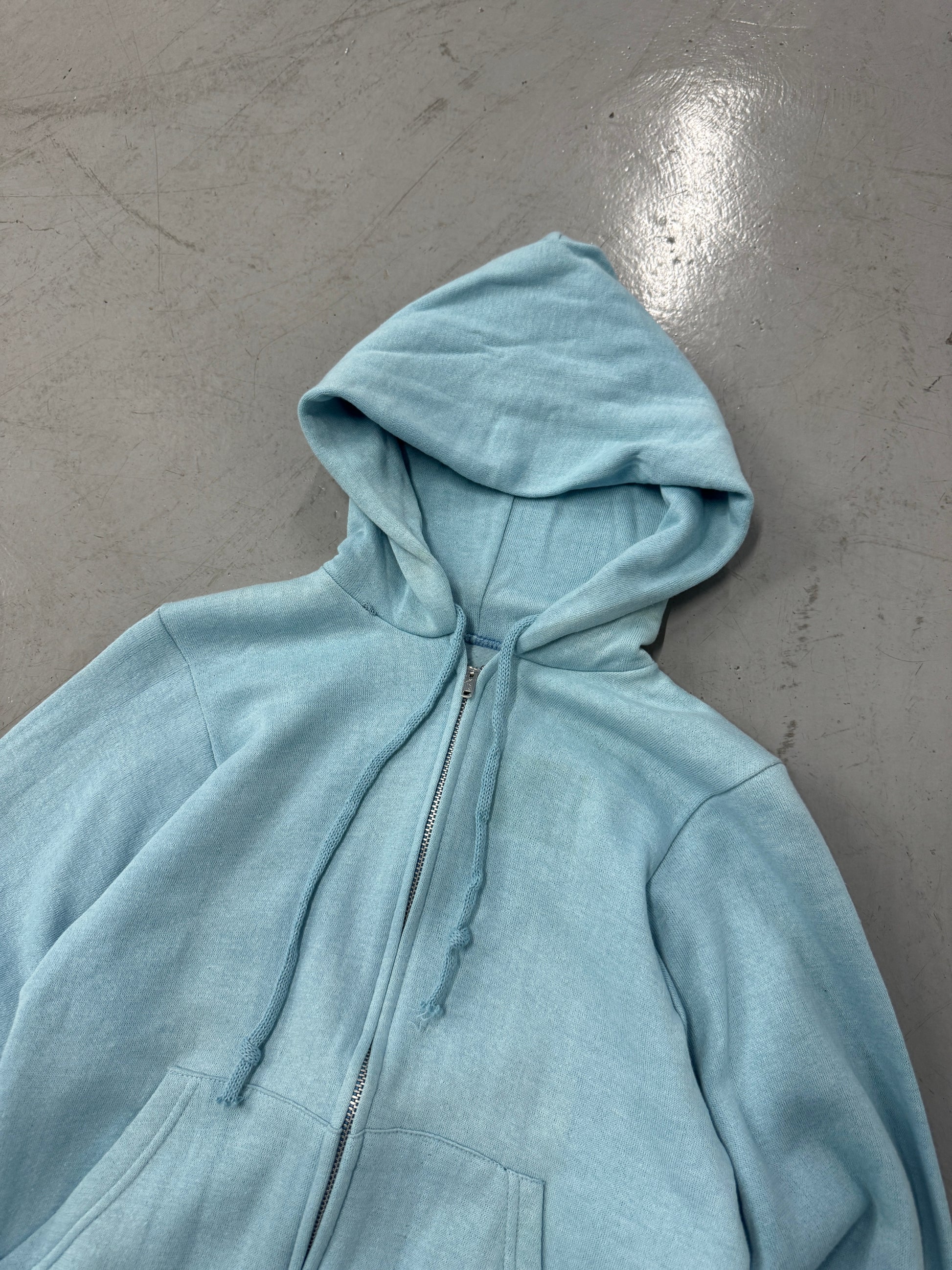 1980s Wrangler Light Blue Zip-Up [S/M]