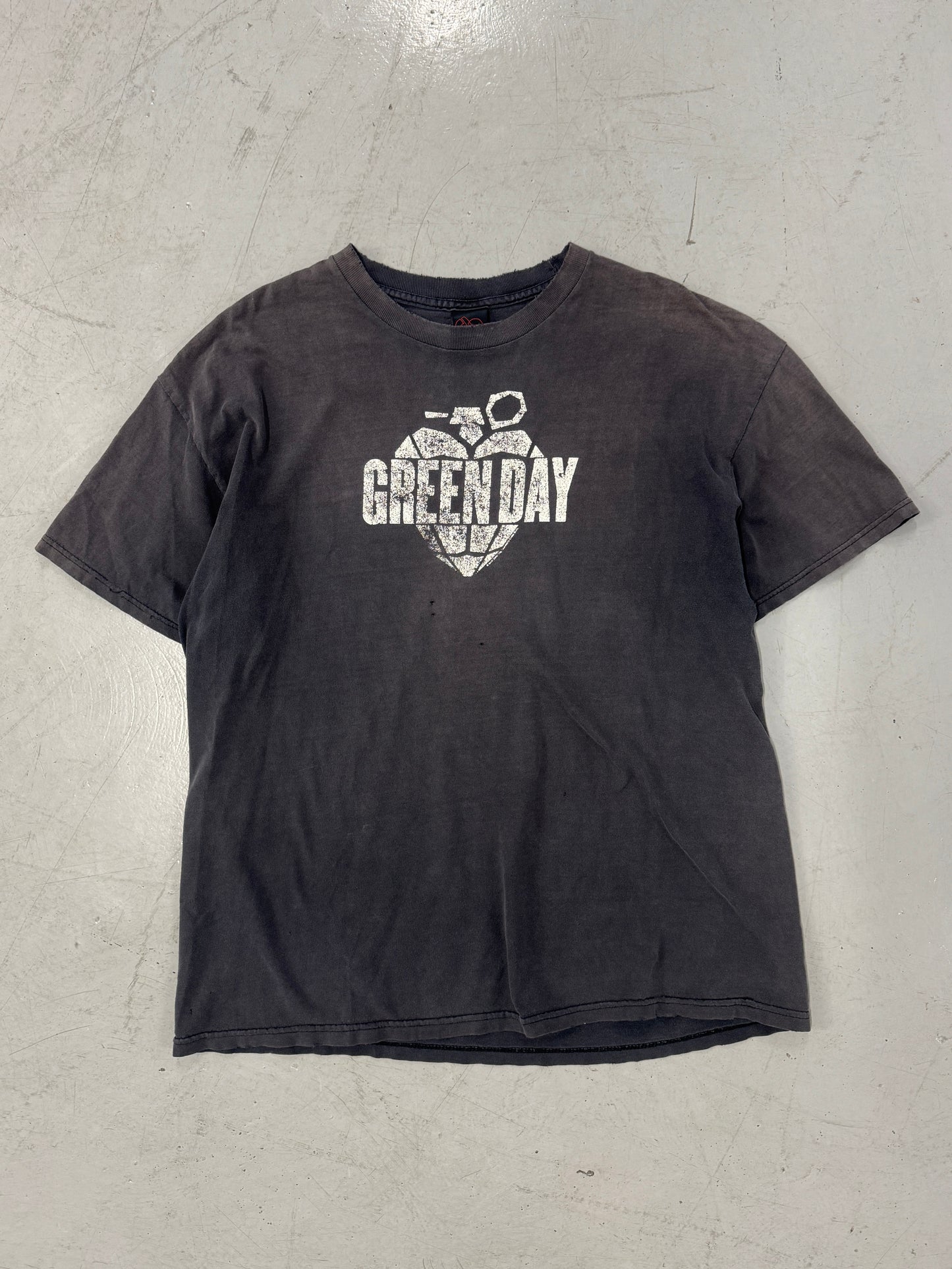 2000s Faded Green Day T-Shirt [L]