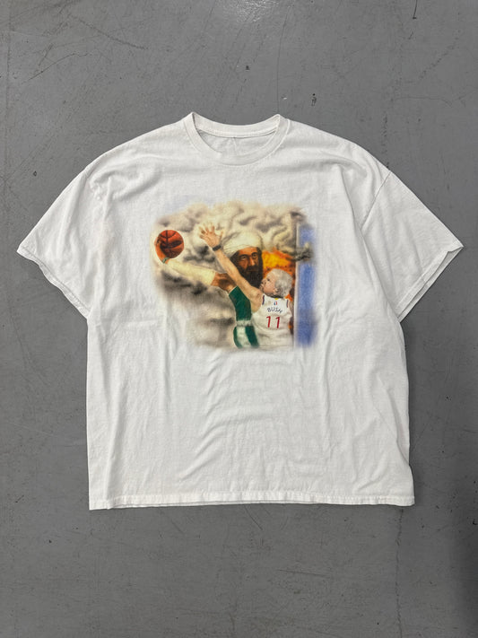 2000s Osama Bin Laden Dunking 9/11 Parody T-Shirt [XXL]