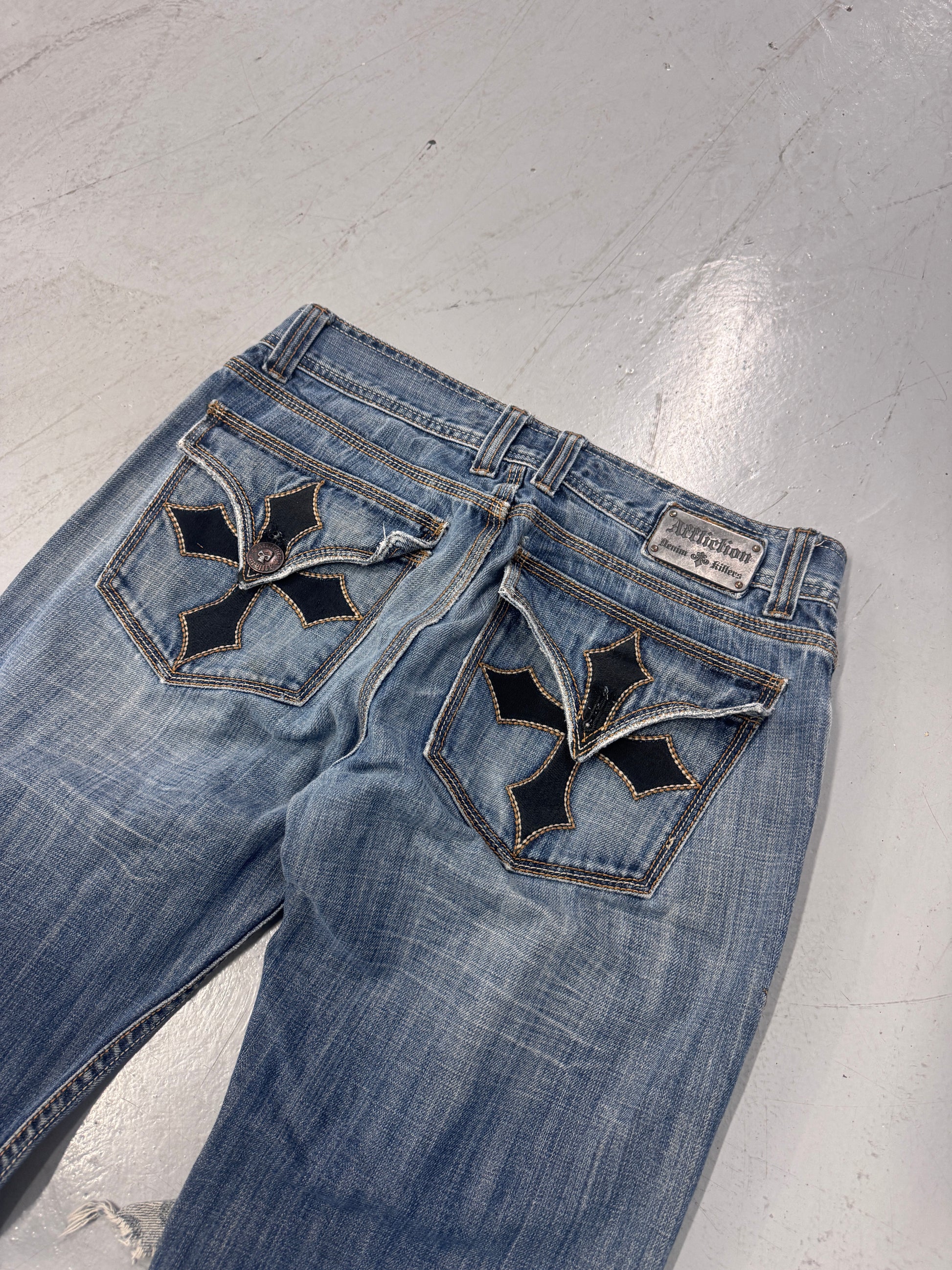 2000s Affliction Distressed Baggy Pants [35]