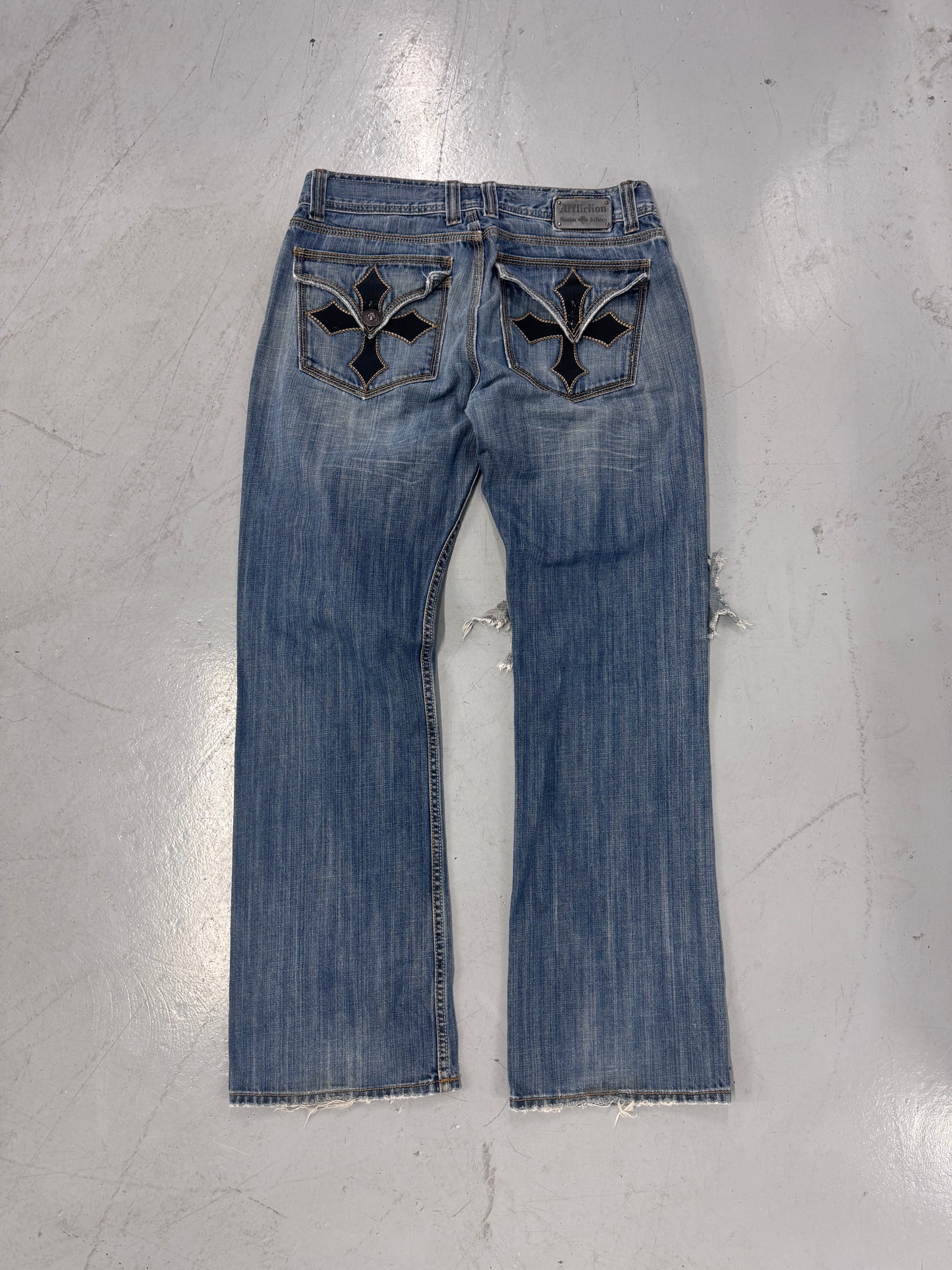 2000s Affliction Distressed Baggy Pants [35]