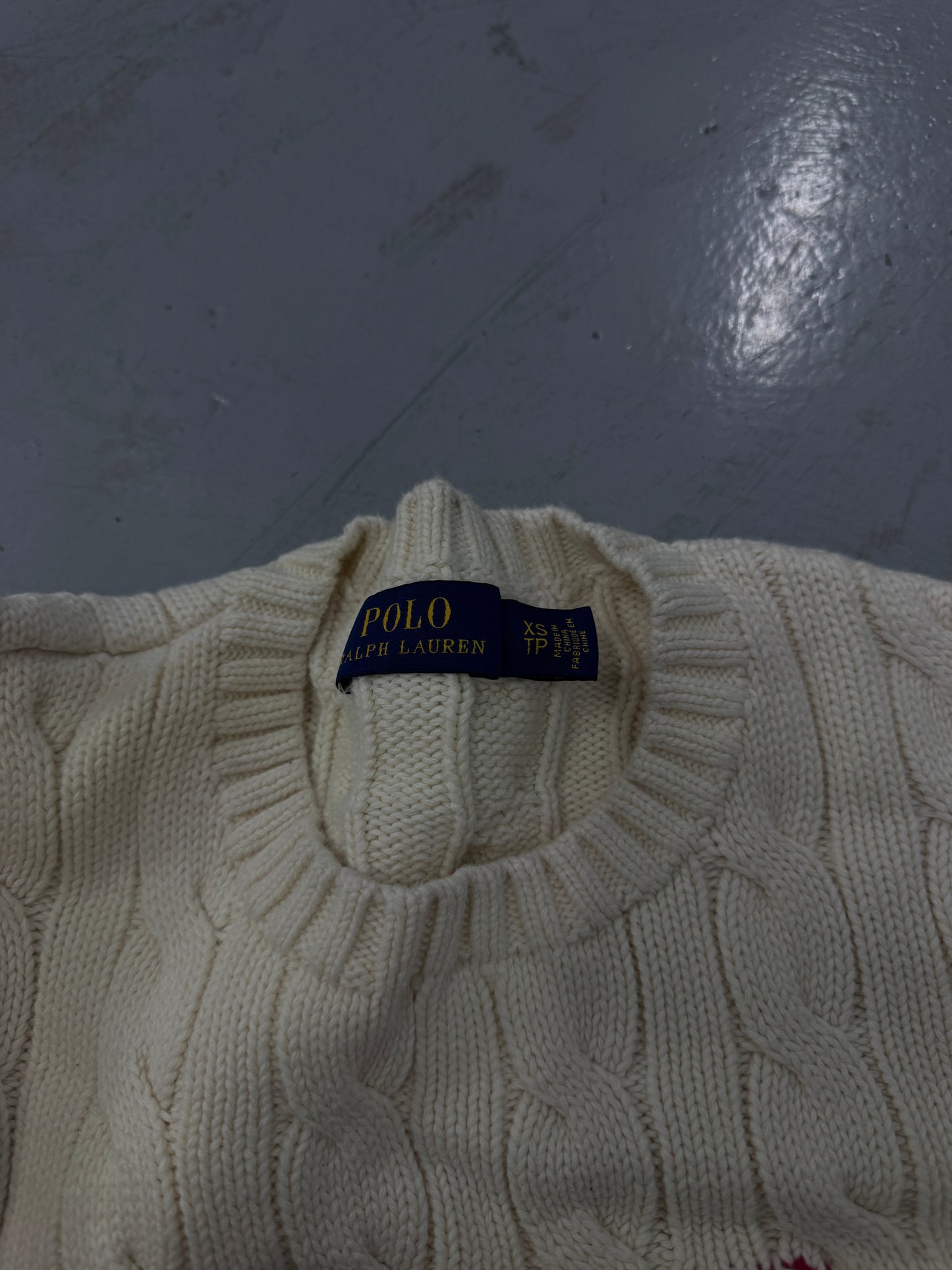 2000s Polo Heart Patch Sweater [XS]