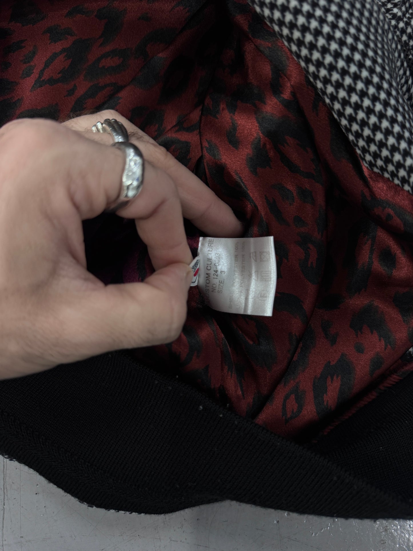 2000s Custom Culture Houndstooth Jacket [3]